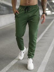 Spodnie dresowe męskie khaki OZONEE JS/17K1998/29