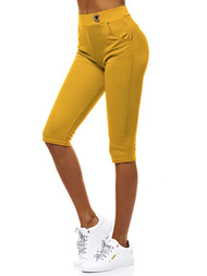 Legginsy krótkie damskie camelowe OZONEE JS/1027/B10