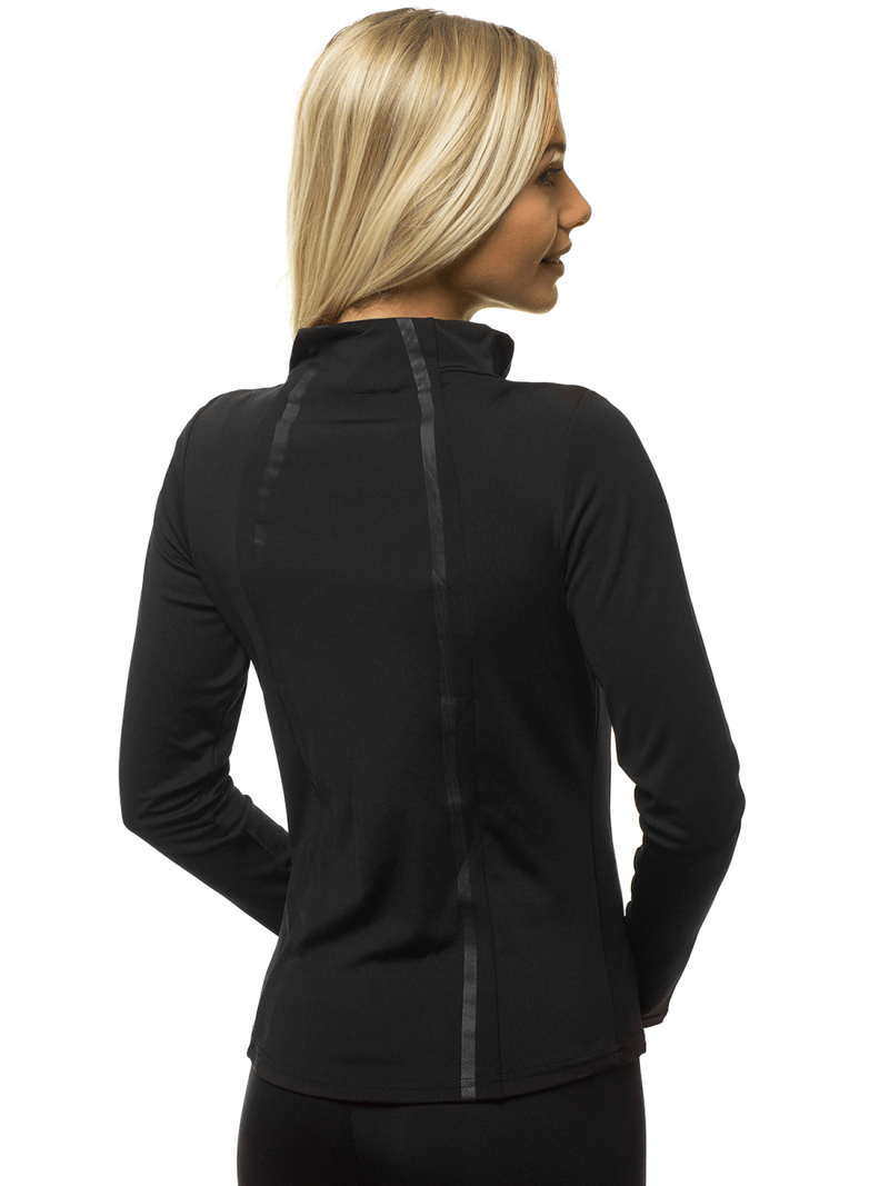 Bluza damska rozpinana czarna OZONEE JS/HH020/1