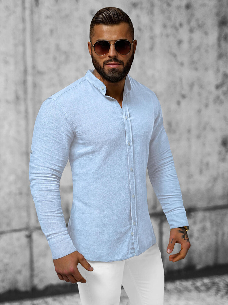 Koszula męska jasno-niebieska OZONEE O/V80