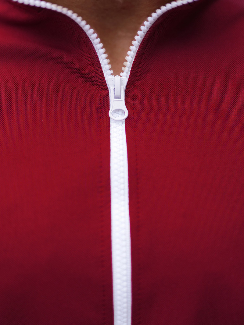 Bluza męska rozpinana bordowa OZONEE O/2126Z