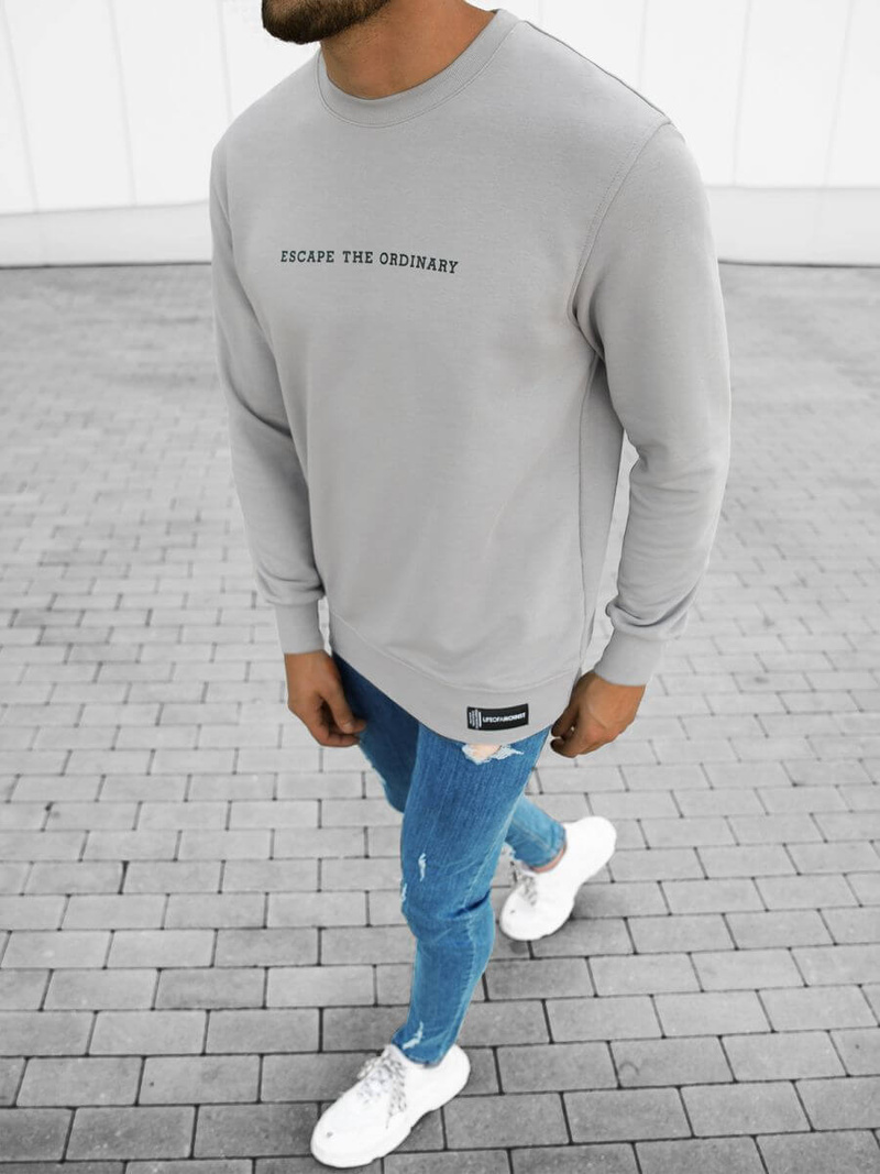 Bluza męska szara OZONEE MACH/M3277