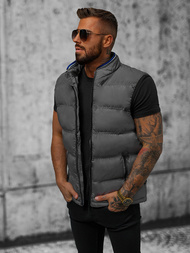 Kamizelka męska pikowana szara OZONEE N/7131Z