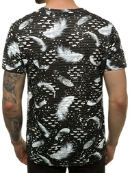 T-Shirt męski czarny OZONEE JS/KS2111