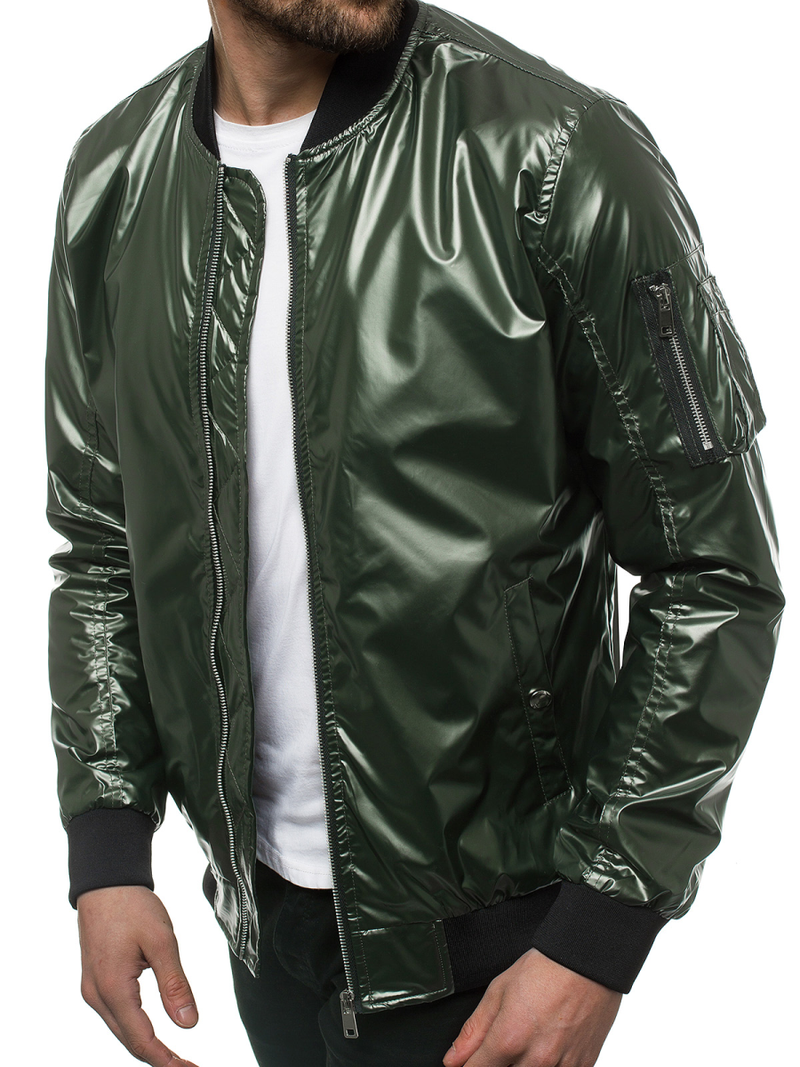 Kurtka bomberka męska zielona OZONEE N/6147