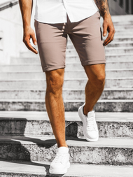 Spodenki męskie chinos szare OZONEE DJ/1001