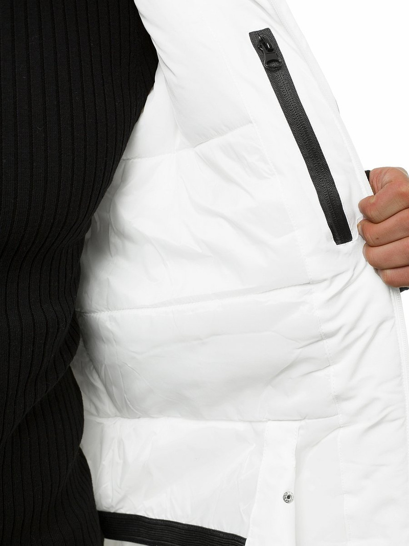 Kurtka zimowa męska biała OZONEE JS/HH011/45