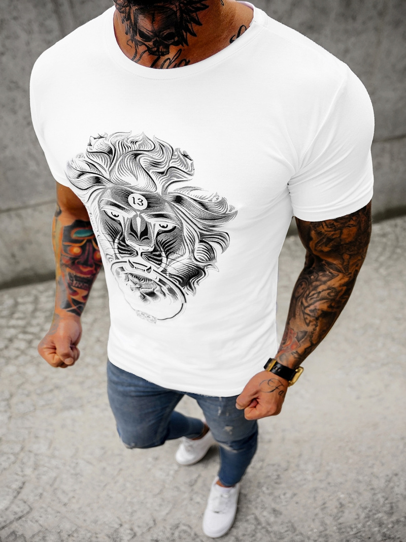 Футболка чоловіча Бiлий OZONEE O/BL2262