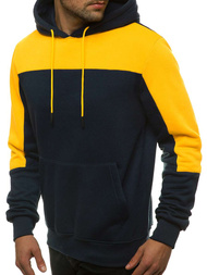 Bluza z kapturem męska granatowa OZONEE JS/KS2168