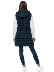 Стьобаний жіночий жилет Темно-Синя OZONEE N/6811/2