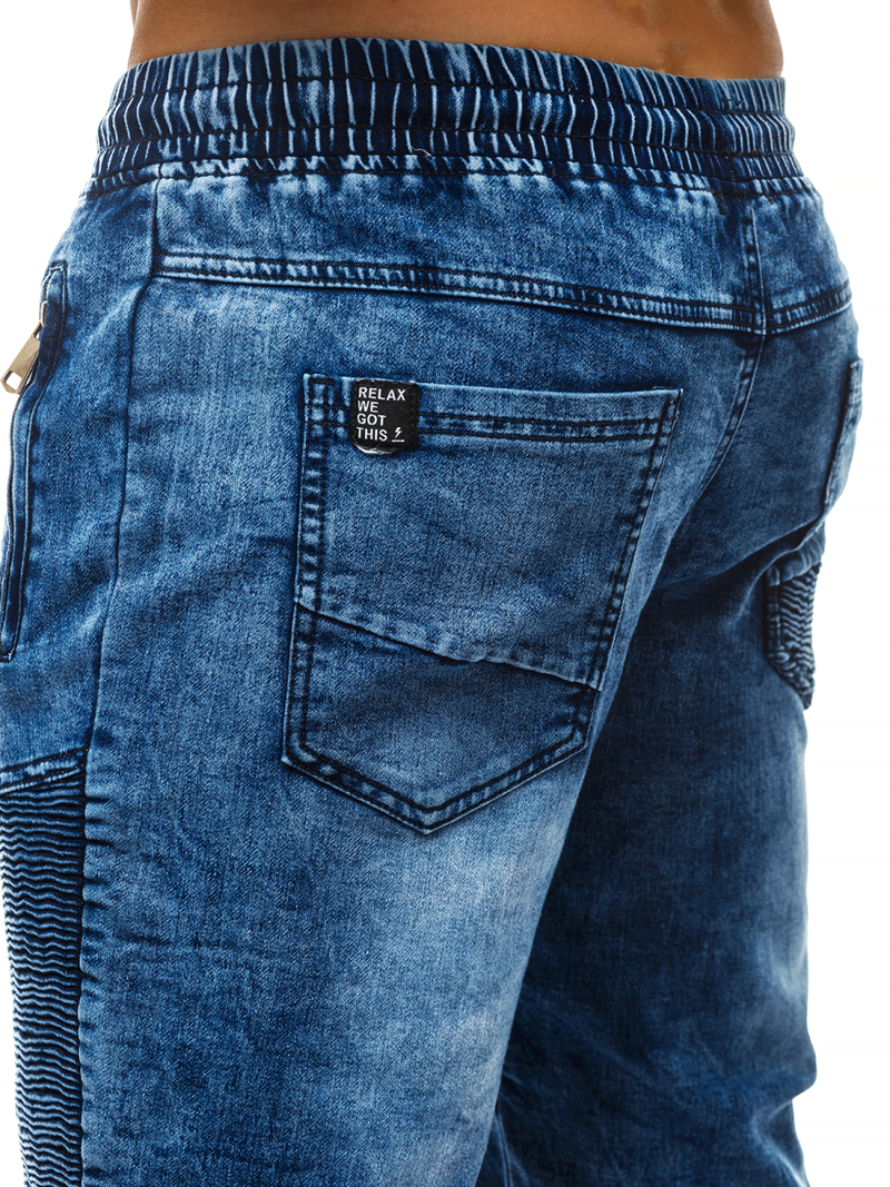Spodenki męskie jeansowe niebieskie OZONEE RF/HY320/2