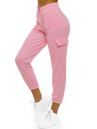 Spodnie dresowe damskie jasno-różowe OZONEE O/MB2001/21