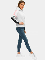 Bluza z kapturem damska biała OZONEE JS/B26029