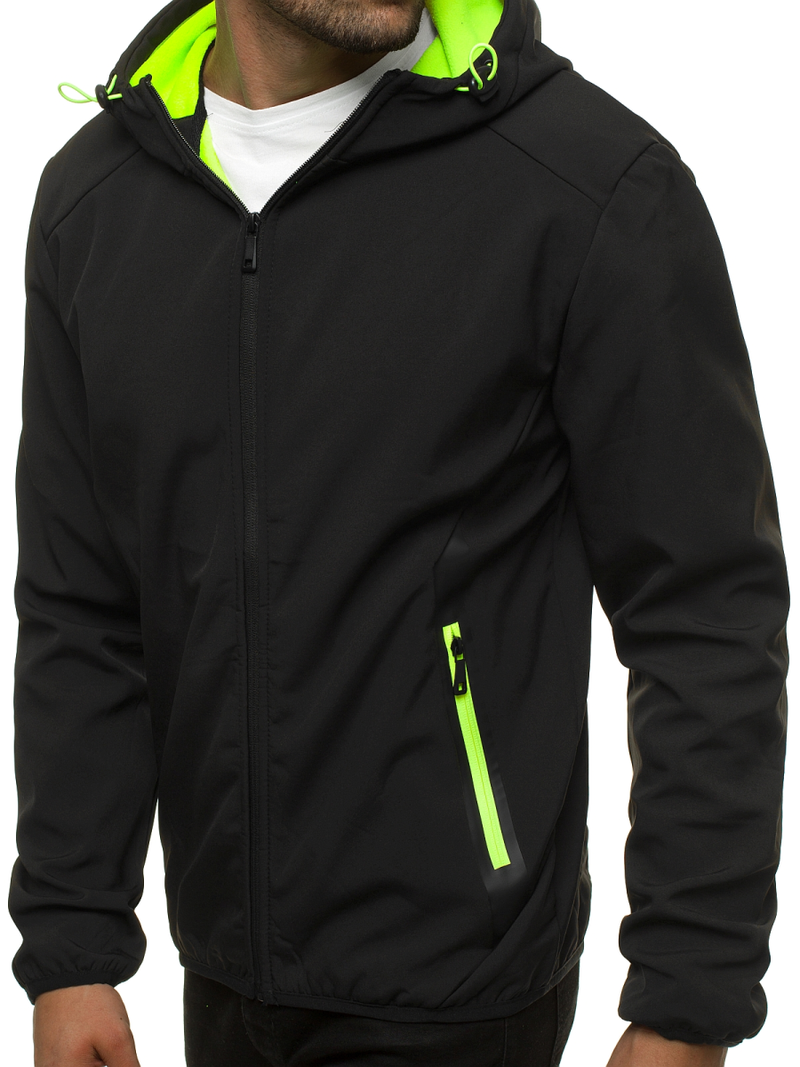 Куртка softshell чоловіча Чорна OZONEE JS/KS2189
