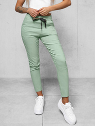 Spodnie damskie chino miętowe OZONEE O/7737