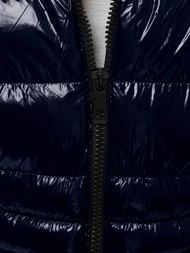 Kurtka zimowa damska parka z futerkiem granatowa OZONEE N/6357