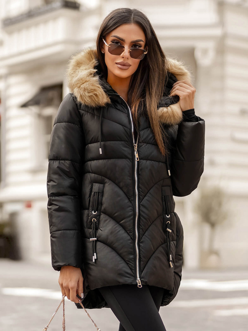 Куртка жіноча Чорна OZONEE JS/5M3257/392