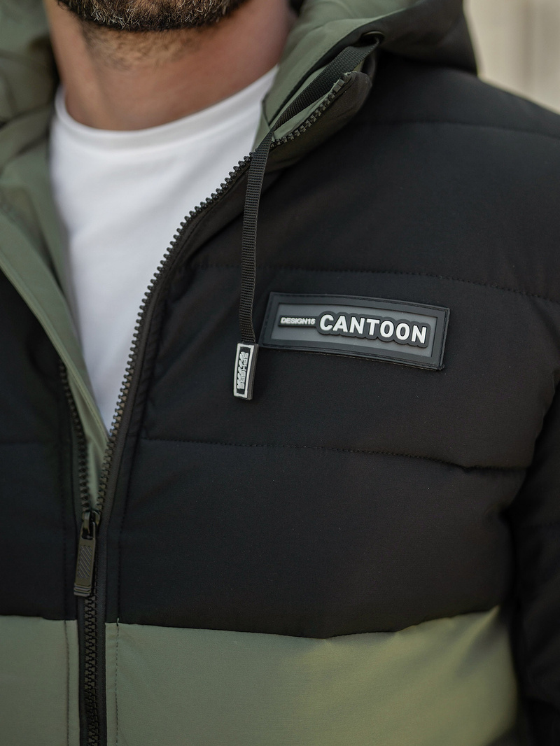 Куртка зимова чоловіча Чорно-Зелена OZONEE JS/31M5083/136