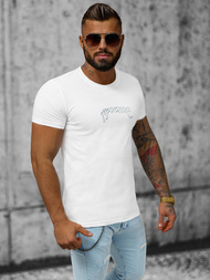 T-shirt męski biały OZONEE O/T108/1Z