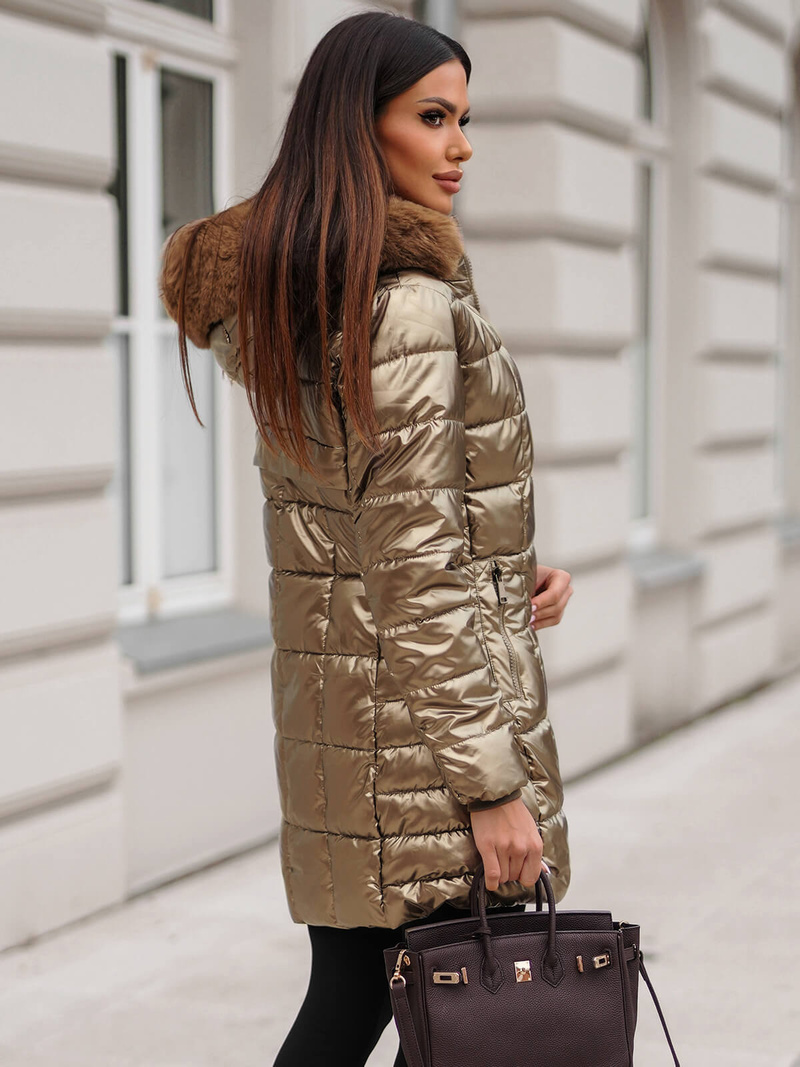 Куртка жіноча золото OZONEE JS/16M9120/403Z