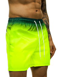 Шорти чоловічі зелений жовтий OZONEE ST008-9