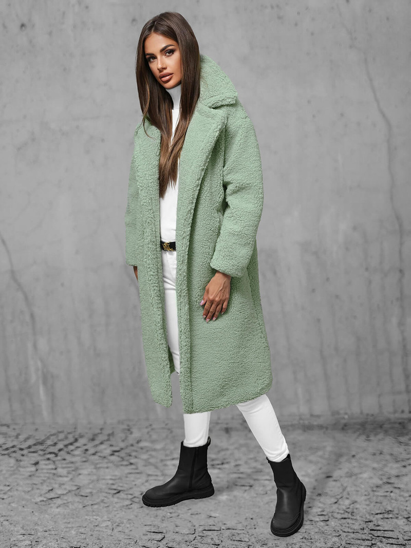 Жіноче пальто м'ятна OZONEE O/Z01