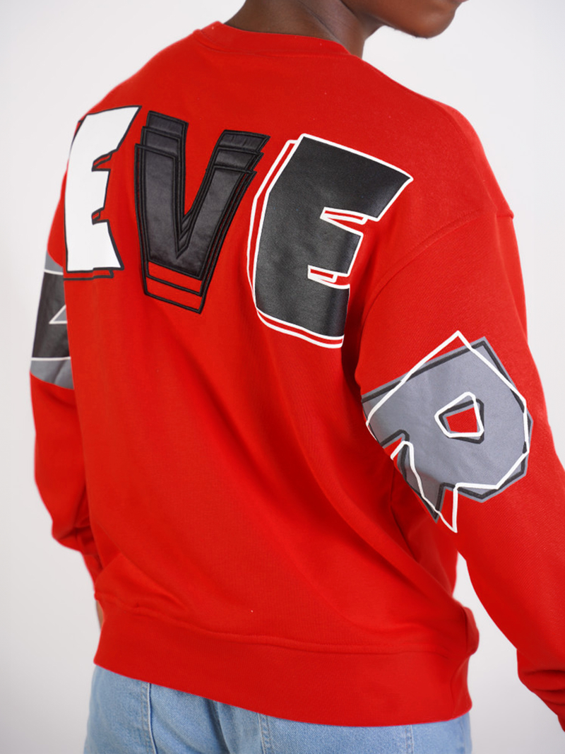 Толстовка червона OZONEE O/SWE23034Z