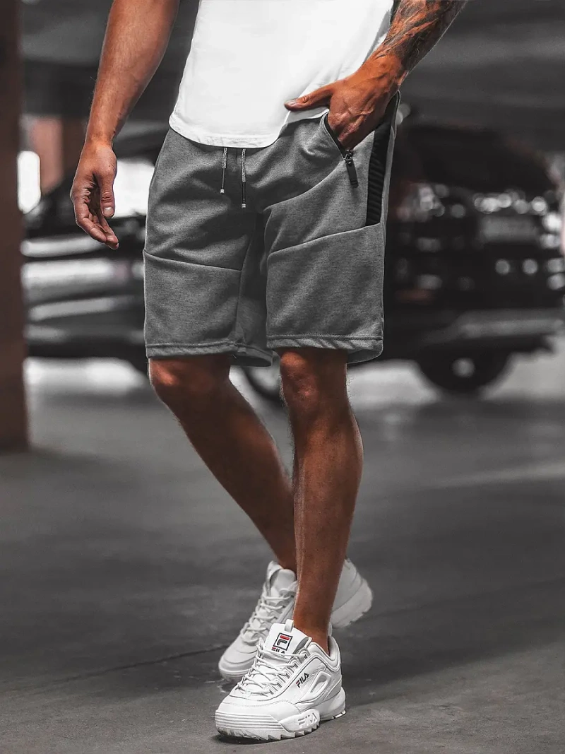 Spodenki dresowe męskie grafitowe OZONEE O/WW20013/3