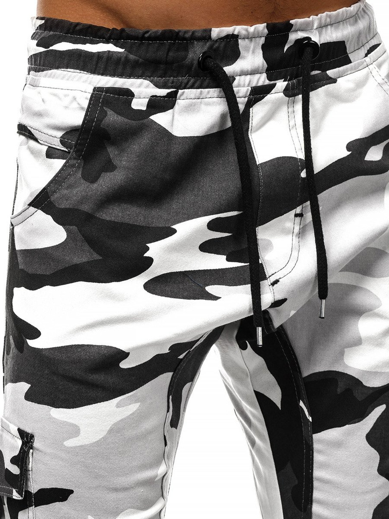 Штани чоловічі джоггери Чорно-Бiлi OZONEE A/404