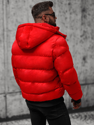 Kurtka zimowa męska pikowana czerwona OZONEE JS/27M8111
