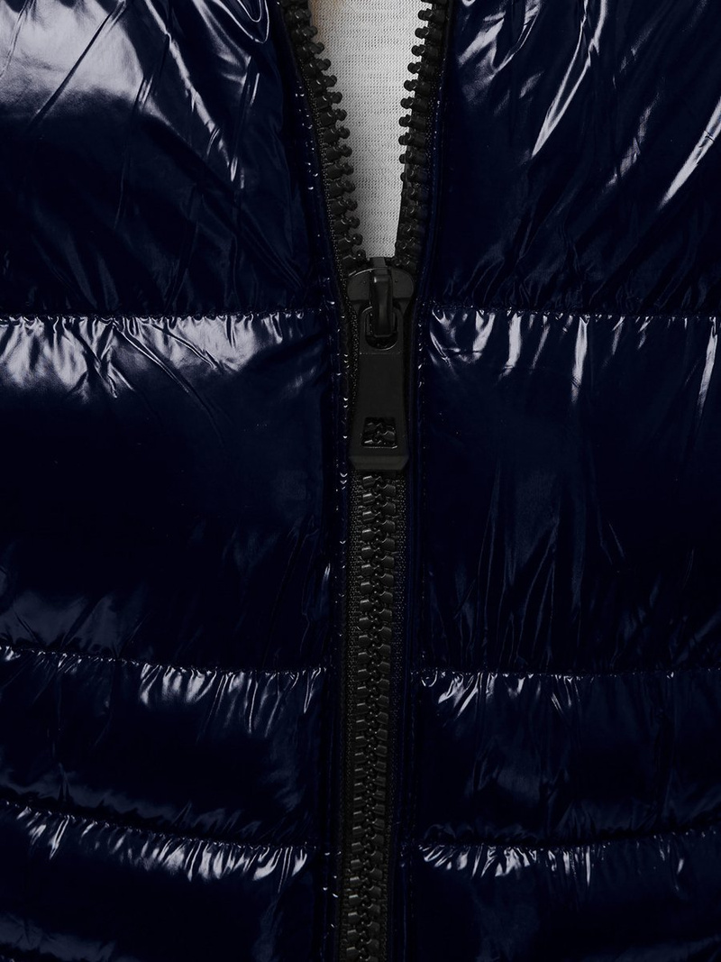 Kurtka zimowa damska parka z futerkiem granatowa OZONEE N/6357