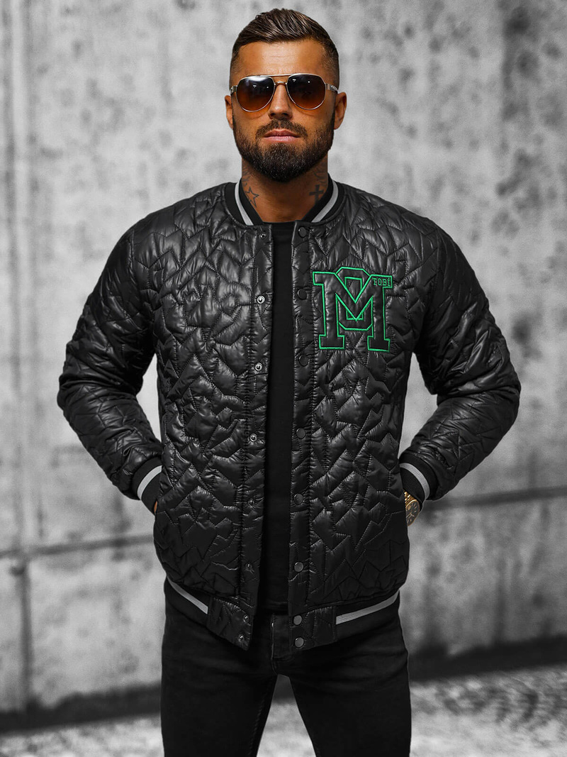 Куртка чоловіча чорна OZONEE O/TB9152