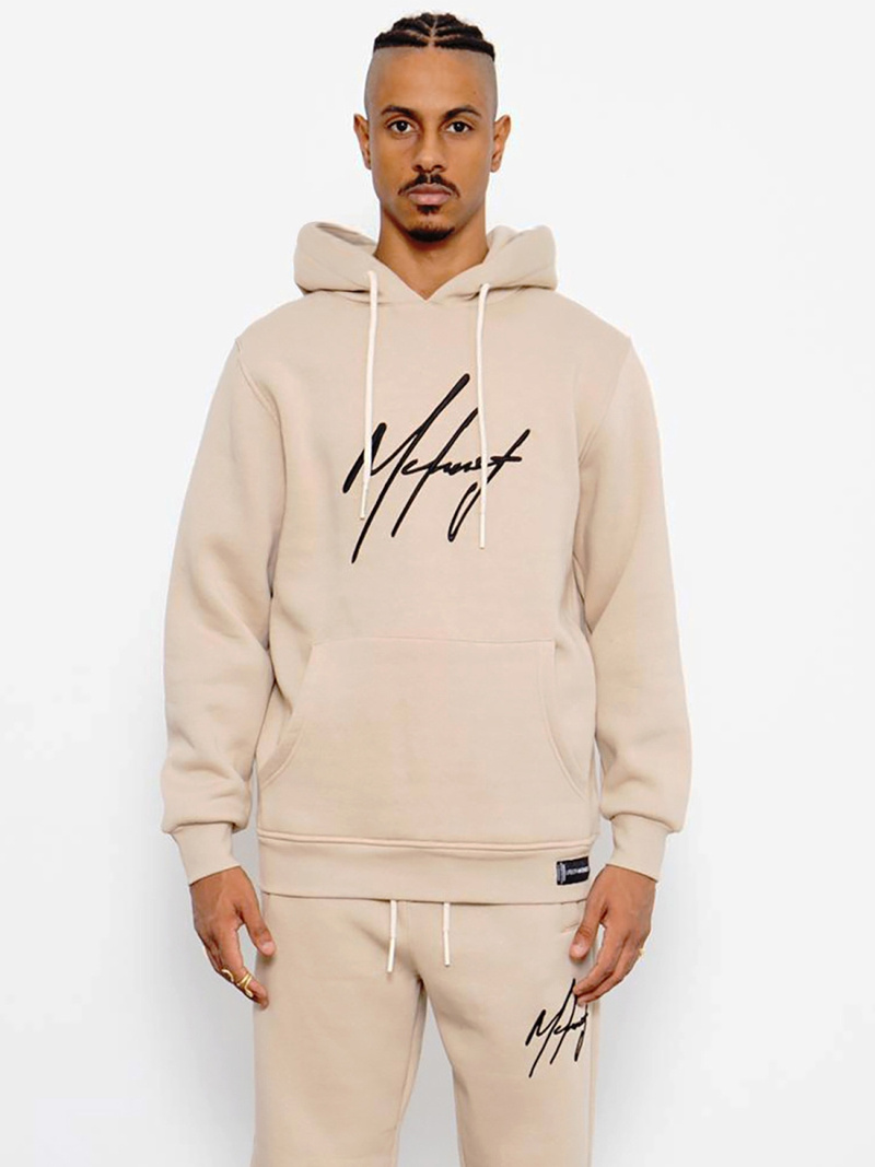 Komplet dresowy męski oversize beżowy OZONEE MACH/M3282