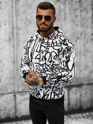 Bluza z kapturem męska biała OZONEE JS/8B1151/1