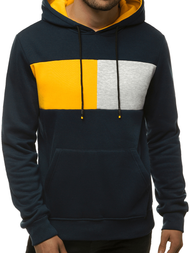 Bluza z kapturem męska granatowa OZONEE JS/KS2171