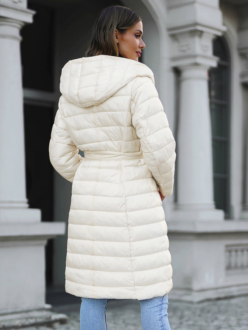 Жіноче пальто екрю OZONEE JS/5M3159/254