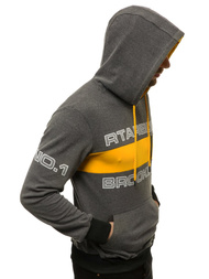 Толстовка з капюшоном чоловіча Темно-сіра OZONEE JS/DD20131Z