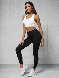 Legginsy damskie czarne OZONEE O/A10319