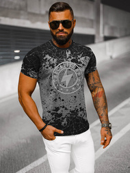T-shirt męski grafitowy OZONEE JS/S013/5Z