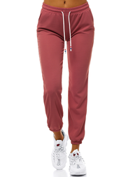 Spodnie dresowe damskie różowe OZONEE JS/1020/B17