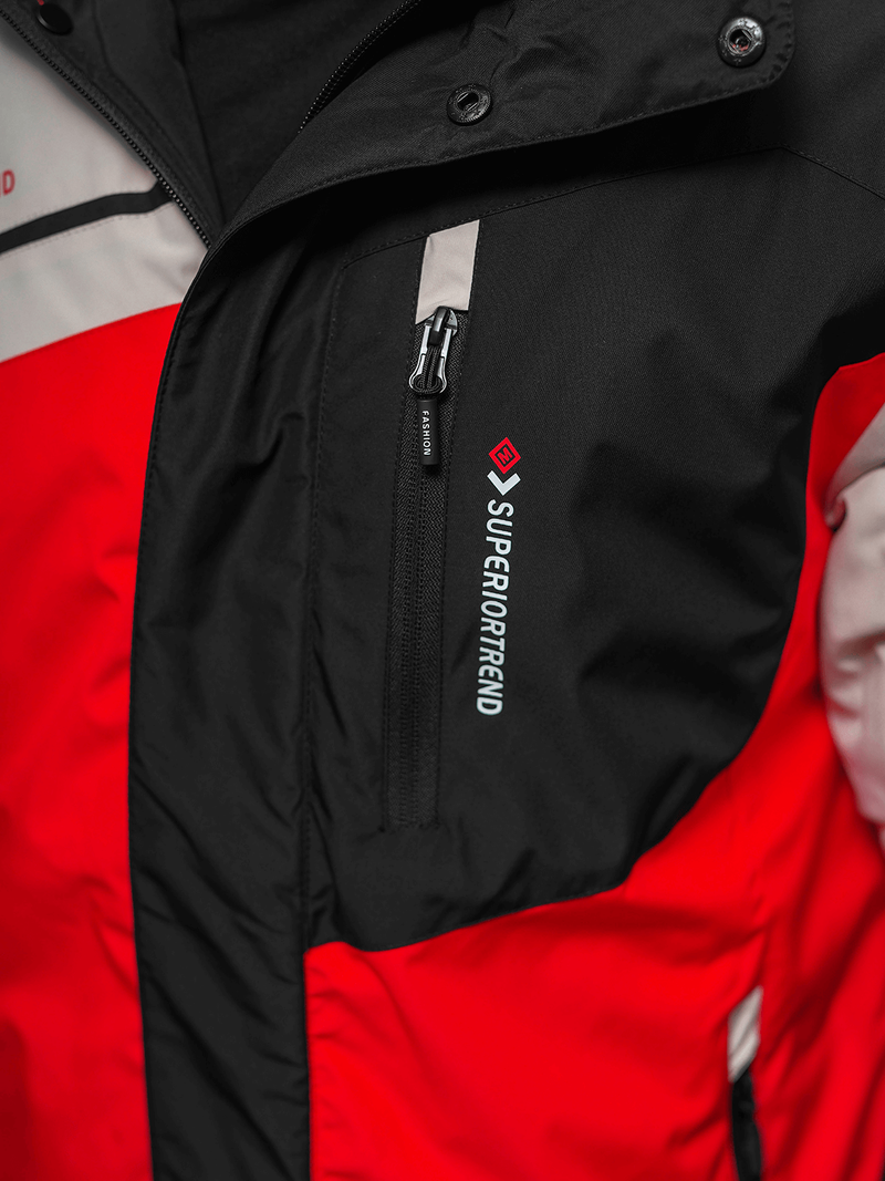 Куртка чоловіча Червоно-Чорна OZONEE JS/M35/275