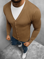 Светр чоловічій Коричневий OZONEE TMK/YY06/7Z