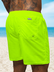 Spodenki kąpielowe męskie żółto-neonowe OZONEE JS/XL019/26