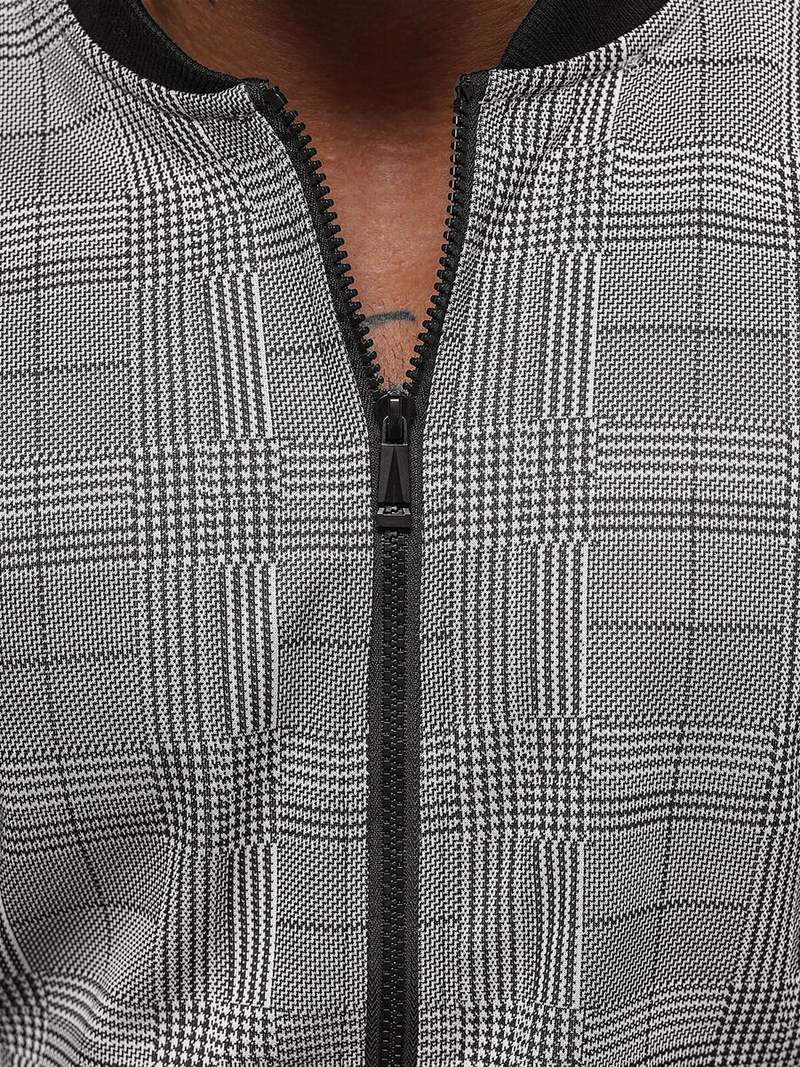 Чоловічий комплект чорний - піджак та штани чінос OZONEE O/3C107