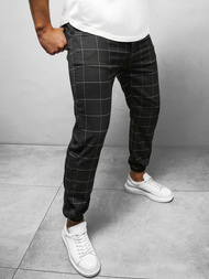 Чоловічі штани джоггери чинос Чорнi OZONEE DJ/2276/22