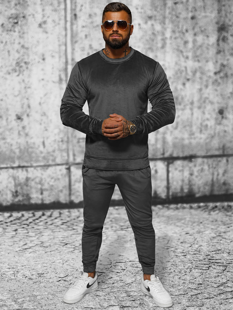 Спортивний костюм чоловічій графіт OZONEE JS/8C1167/6