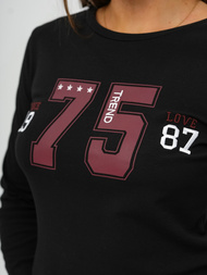 Komplet dresowy damski dwuczęściowy czarny OZONEE JS/M60815AB