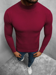 Sweter męski półgolf bordowy OZONEE TMK/YY05/15Z