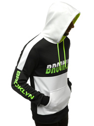 Толстовка з капюшоном чоловіча Чорно-Бiла OZONEE JS/DD20127