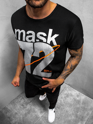 Футболка чоловіча Чорна OZONEE JS/KS2023Z